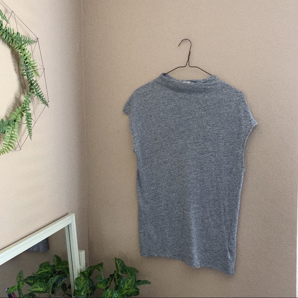 H&M Light Grey Speckled High Neck Tank Top
